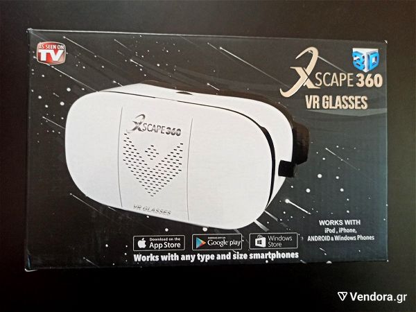 Xscape 360 VR GLASSES. gialia ikonikis pragmatikotitas