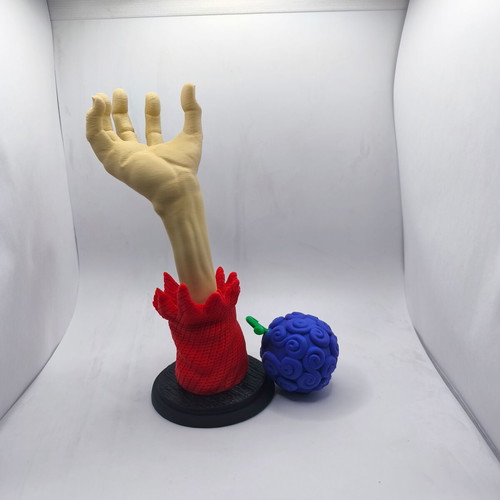 One Piece Collectible Luffy Hand with Devil Fruit made to order, 24 cm