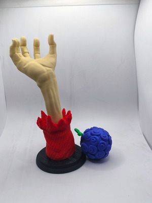 One Piece Collectible Luffy Hand with Devil Fruit made to order, 24 cm