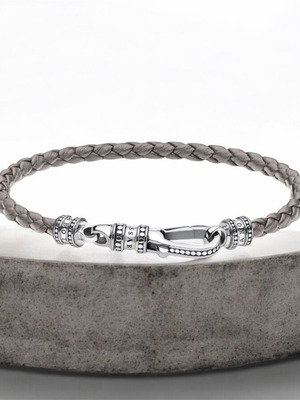 Thomas Sabo bracelet used, gray and silver