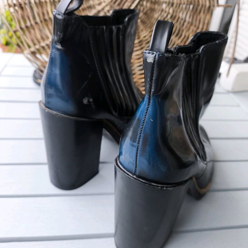 Pull & Bear ankle boots blue black size 39 like new