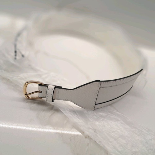 Wide women's belt H&M new, white, size 75