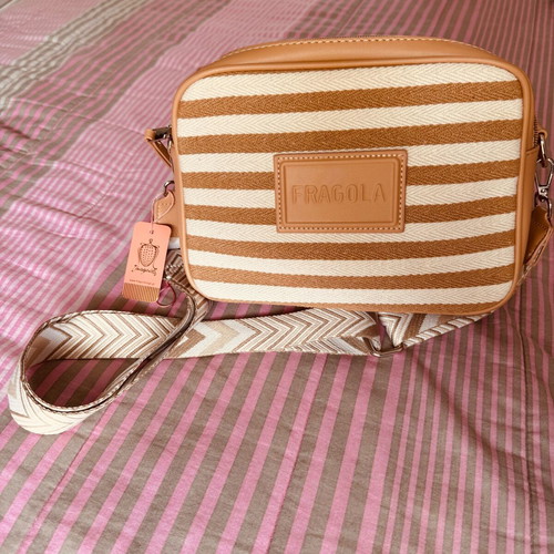Fragola shoulder bag new, white and beige
