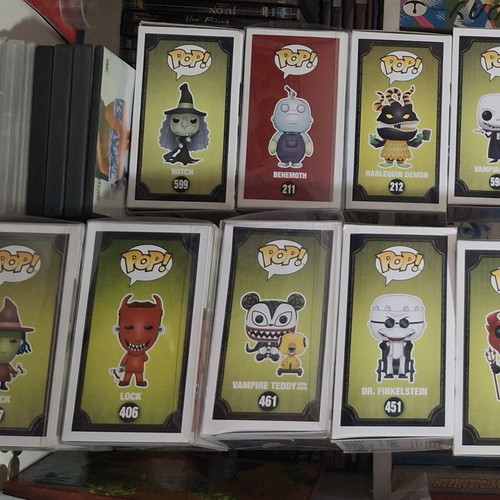 Tim Burton Funko Pop set of 16 used Nightmare Before Christmas and Corpse Bride