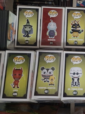 Tim Burton Funko Pop set of 16 used Nightmare Before Christmas and Corpse Bride