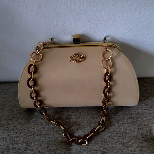 Vintage beige shoulder bag like new