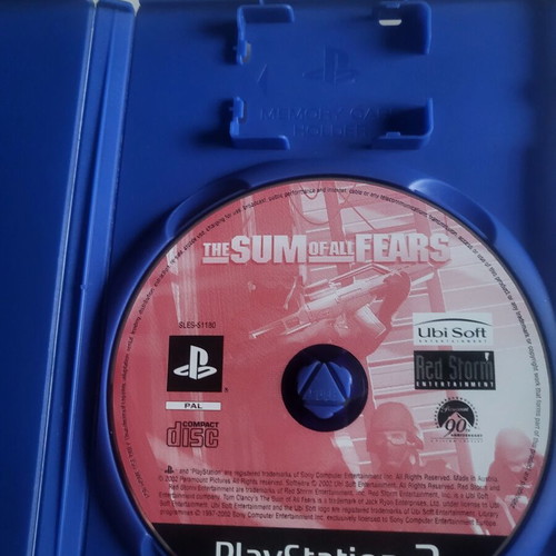 The Sum of All Fears PlayStation 2 game used