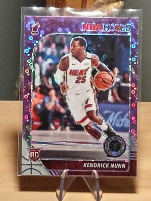 Kendrick Nunn purple disco card 2019-20 Panini Hoops like new