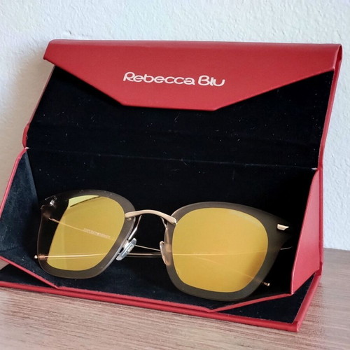 Emporio Armani EA 2075 sunglasses like new, gold butterfly frame