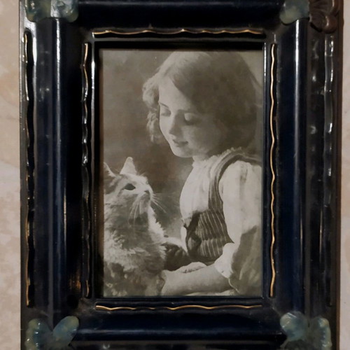 Photo frame black vintage 9×14