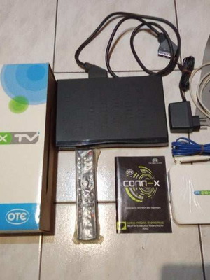 Ote Connex TV used, Amino decoder with router and remote control