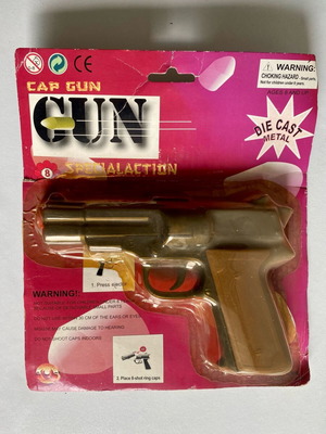 Vintage 8-shot cap gun like new, metal from the 1990s