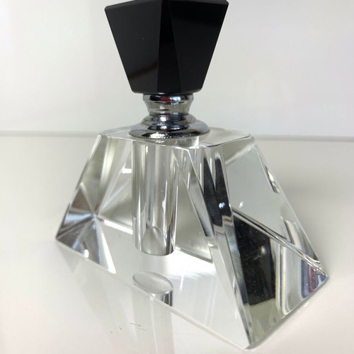 Glass perfume bottle used