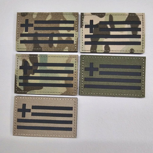 Greek flag patch with velcro