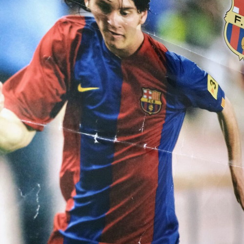 Lionel Messi Barcelona Europe's Champions poster used