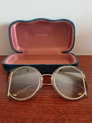 Γυναικεία γυαλιά ηλίου Salvatore Ferragamo SF196S cat-eye, καφέ και χρυσά