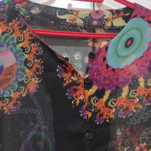 Desigual women's blouse used, multicolor, size M