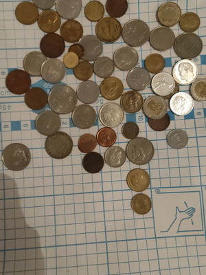 Κέρματα μεταχειρισμένα, παλιά, πακέτο 100 τεμαχίων από όλο τον κόσμο