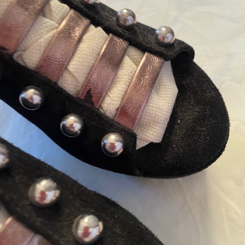 FABLE handmade suede sandals size 36 new, black