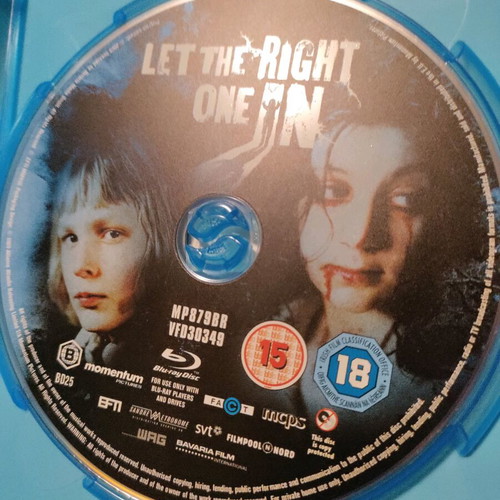 Let The Right One In Blu-Ray like new, Swedish with English subtitles