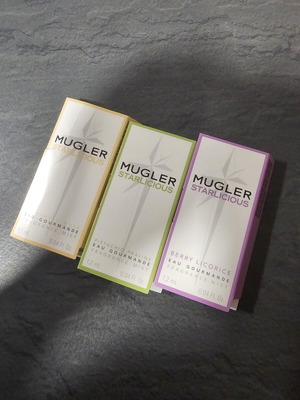 Starlicious Mugler perfume set new, 3 official samples