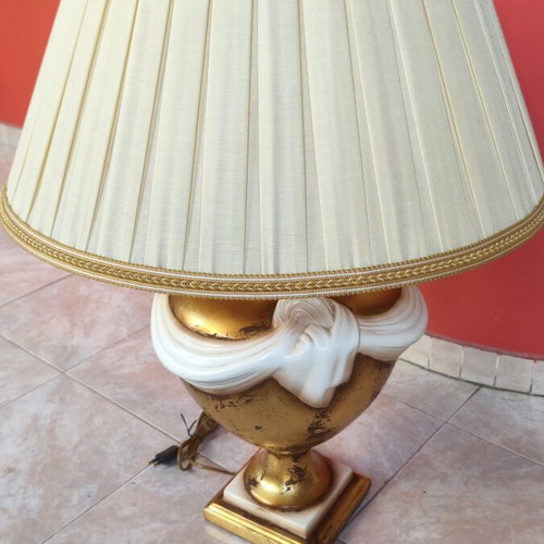 Large ceramic lamp like new, 90 cm height