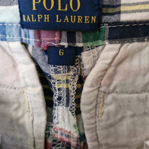 Ralph Lauren Bermuda shorts like new, boy's size 6, checkered