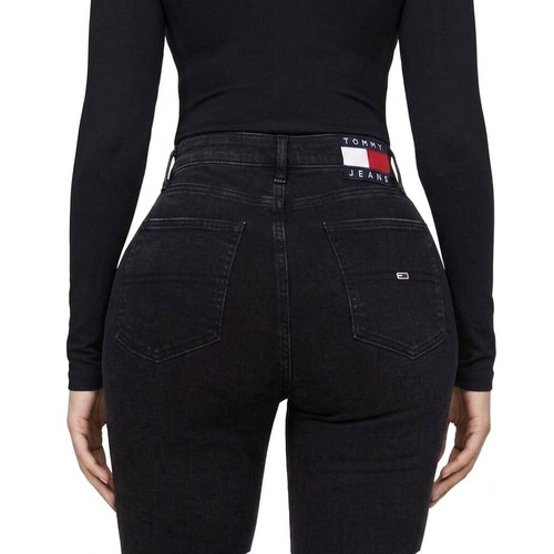 Tommy Jeans Sylvia high-rise flared black pants new