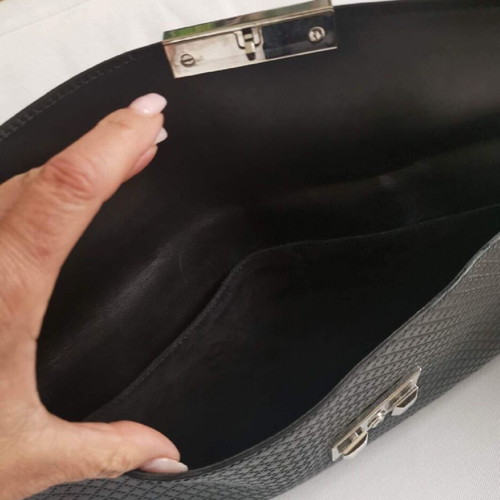 Δερμάτινος φάκελος Gucci σαν καινούργιος, μαύρος, χειρός