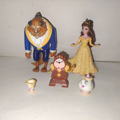 Disney Beauty and the Beast Mini Figures like new