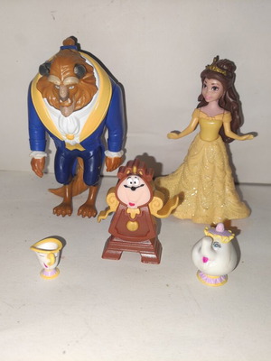 Disney Beauty and the Beast Mini Figures like new