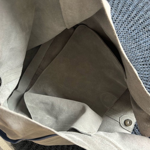 Park House gray leather shoulder bag used