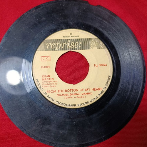 Dean Martin From The Bottom Of My Heart 45 RPM vinyl used