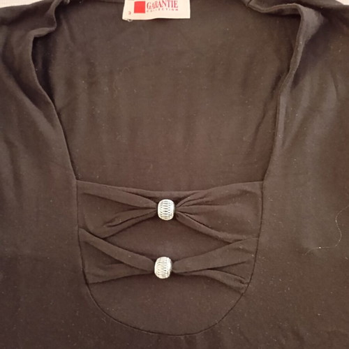 Garantie black women's short-sleeve blouse used, size M