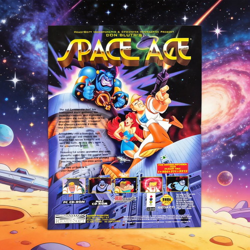 Αφίσα Space Ace A4 μεταχειρισμένη σε άριστη κατάσταση