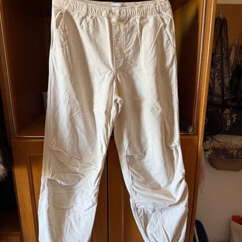 Cargo corduroy pants Zara white new, size S
