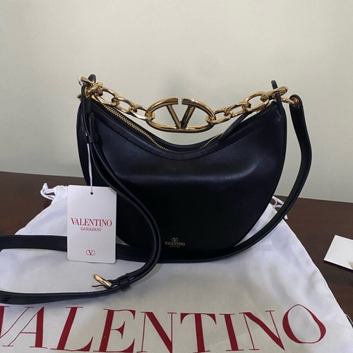 Valentino Garavani Mini Hobo Vlogo shoulder bag new, black