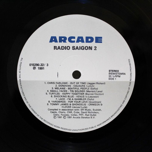 Various Radio Saigon Volume 2 double vinyl LP used, rock