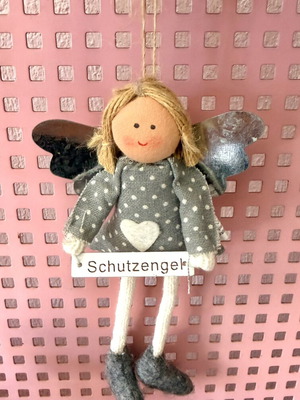 Fabric Guardian Angel decoration and charm new