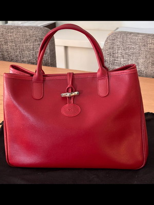Longchamp Roseau Tote bag medium red used