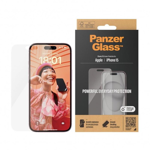 Panzer Tempered Glass for iPhone 15, 16, and 17 Series New