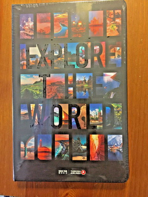 Explore the World collectible set with books, postcards and Turkish Airlines souvenirs new