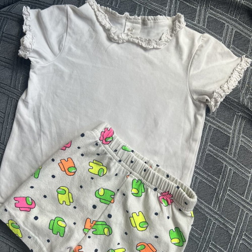 Baby girl clothing set used, size 80/12m, summer brands