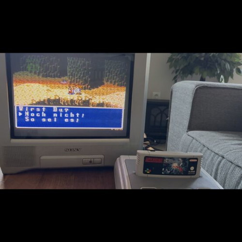Terranigma SNES game, German language, PAL