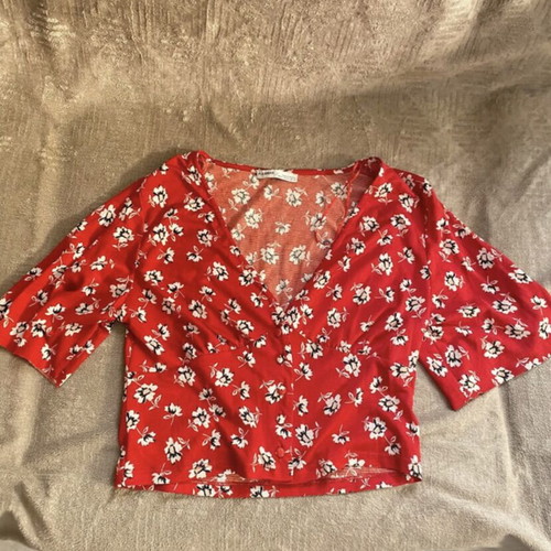 Pull&Bear boho top red new, size M