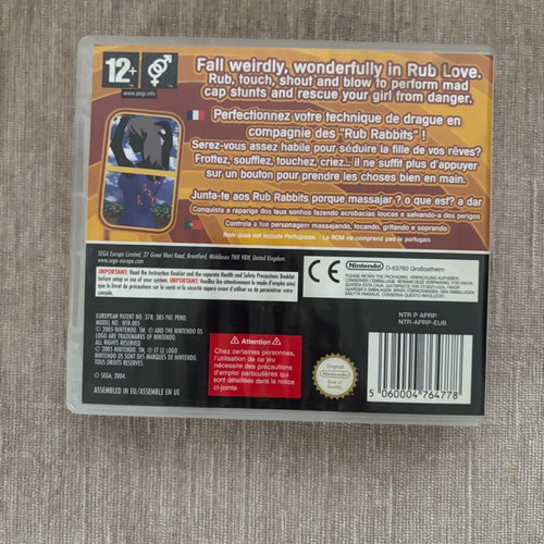 Project Rub Nintendo DS used, complete