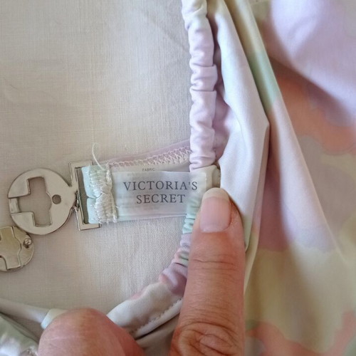 Victoria's Secret pastel print bikini set, size Large