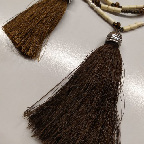 Boho necklace with tassels