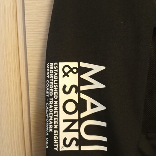 Maui & Sons windbreaker jacket like new, black, size M