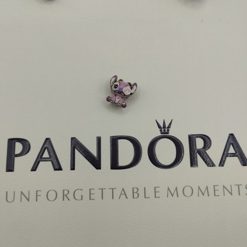 Pandora Angel charm, pink